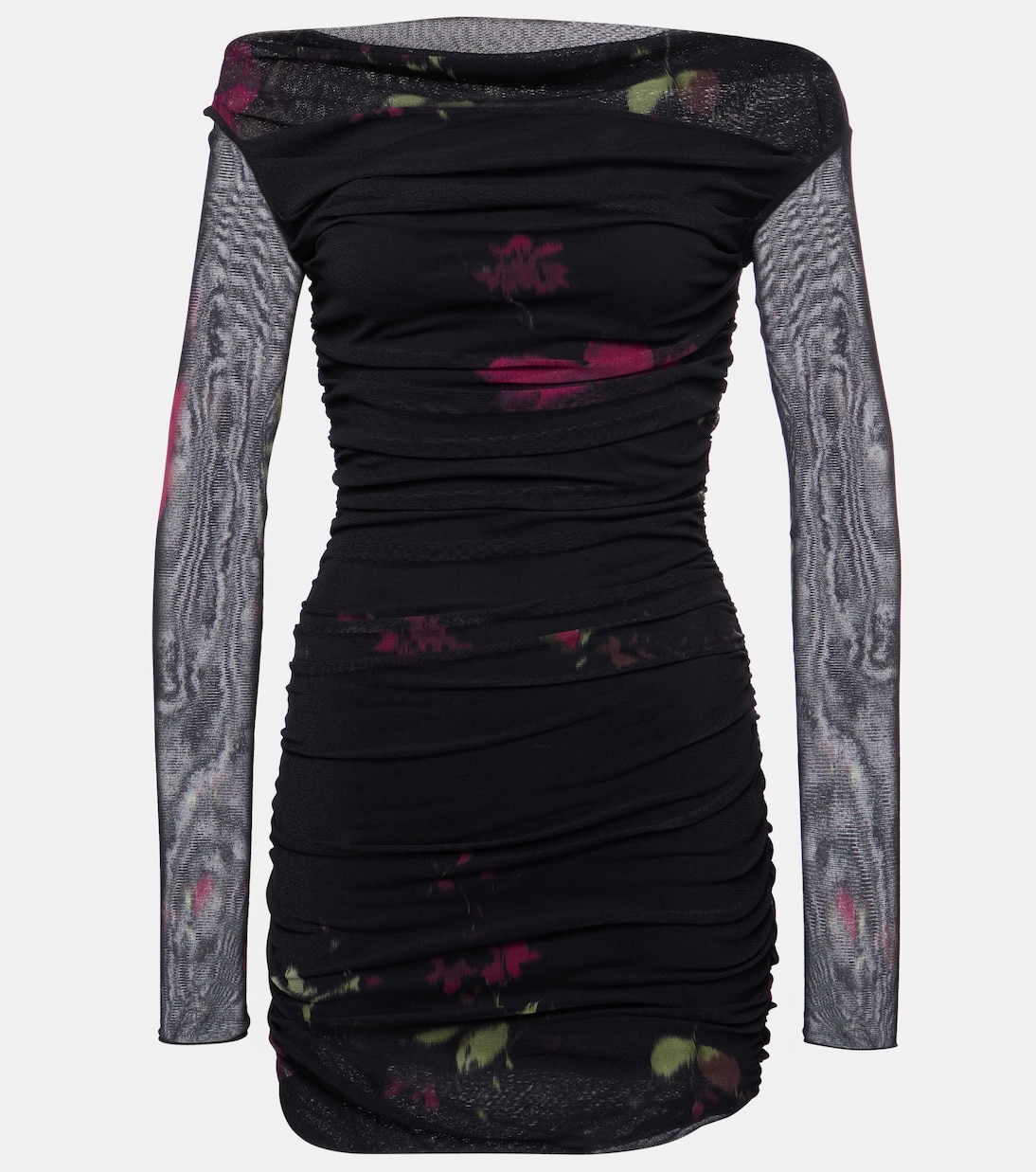 Bedrucktes Minikleid aus Mesh | Blumarine