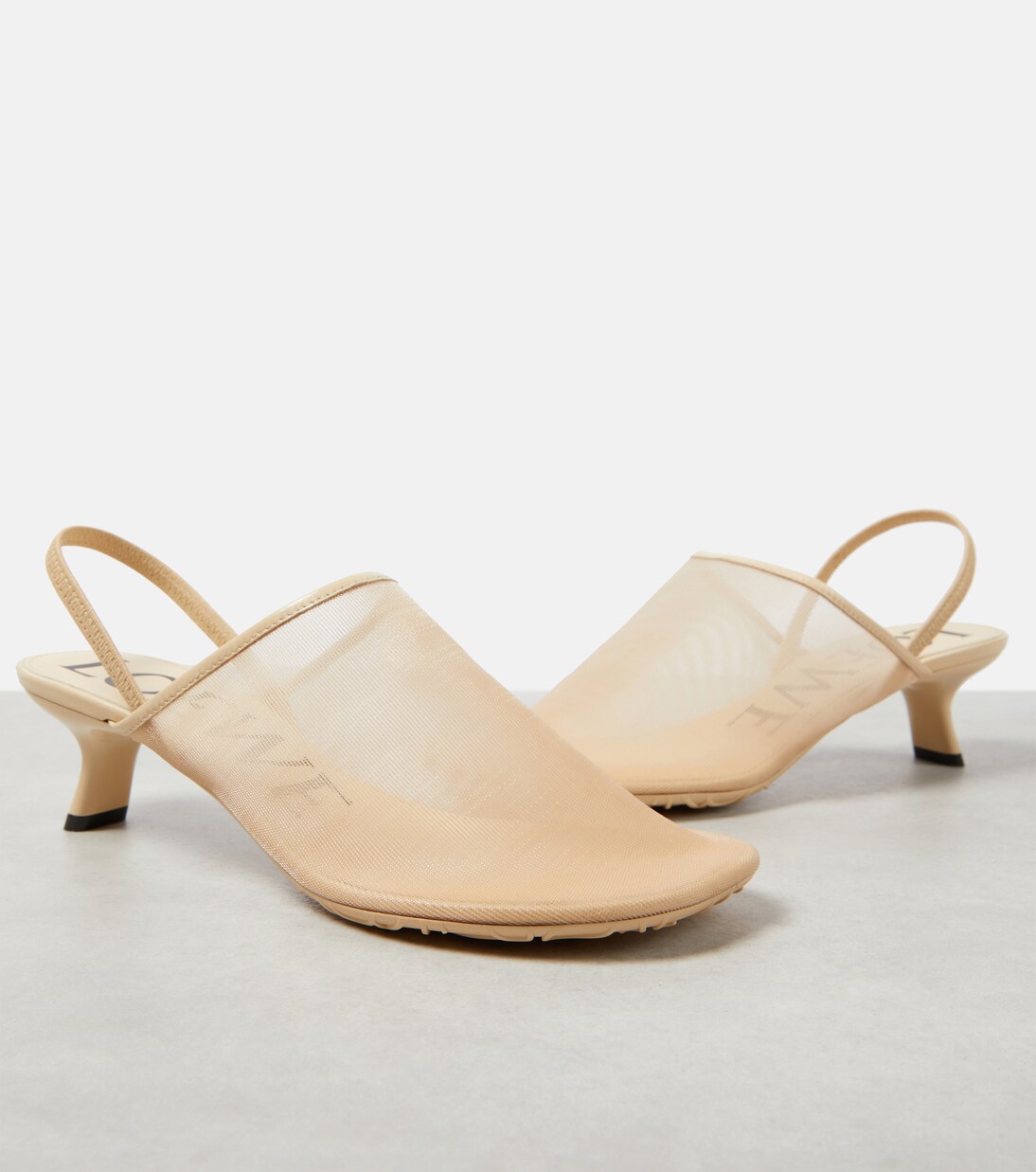 Pumps slingback Petal 45 in mesh | Loewe