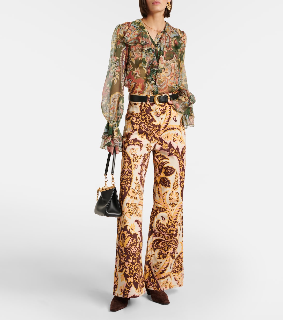 Blusa in seta con stampa | Etro