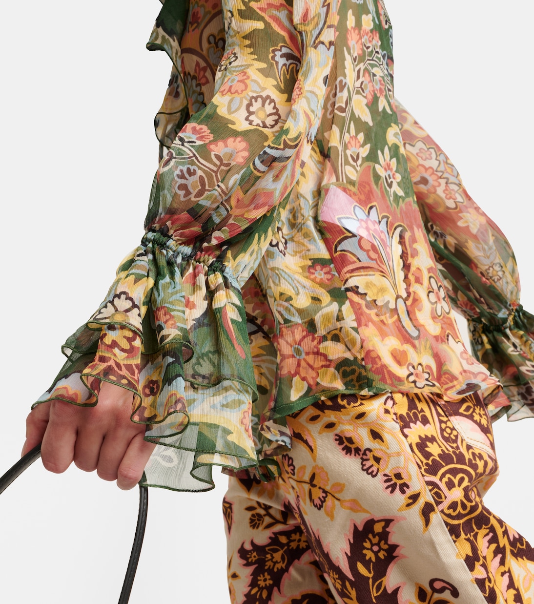 Blusa in seta con stampa | Etro