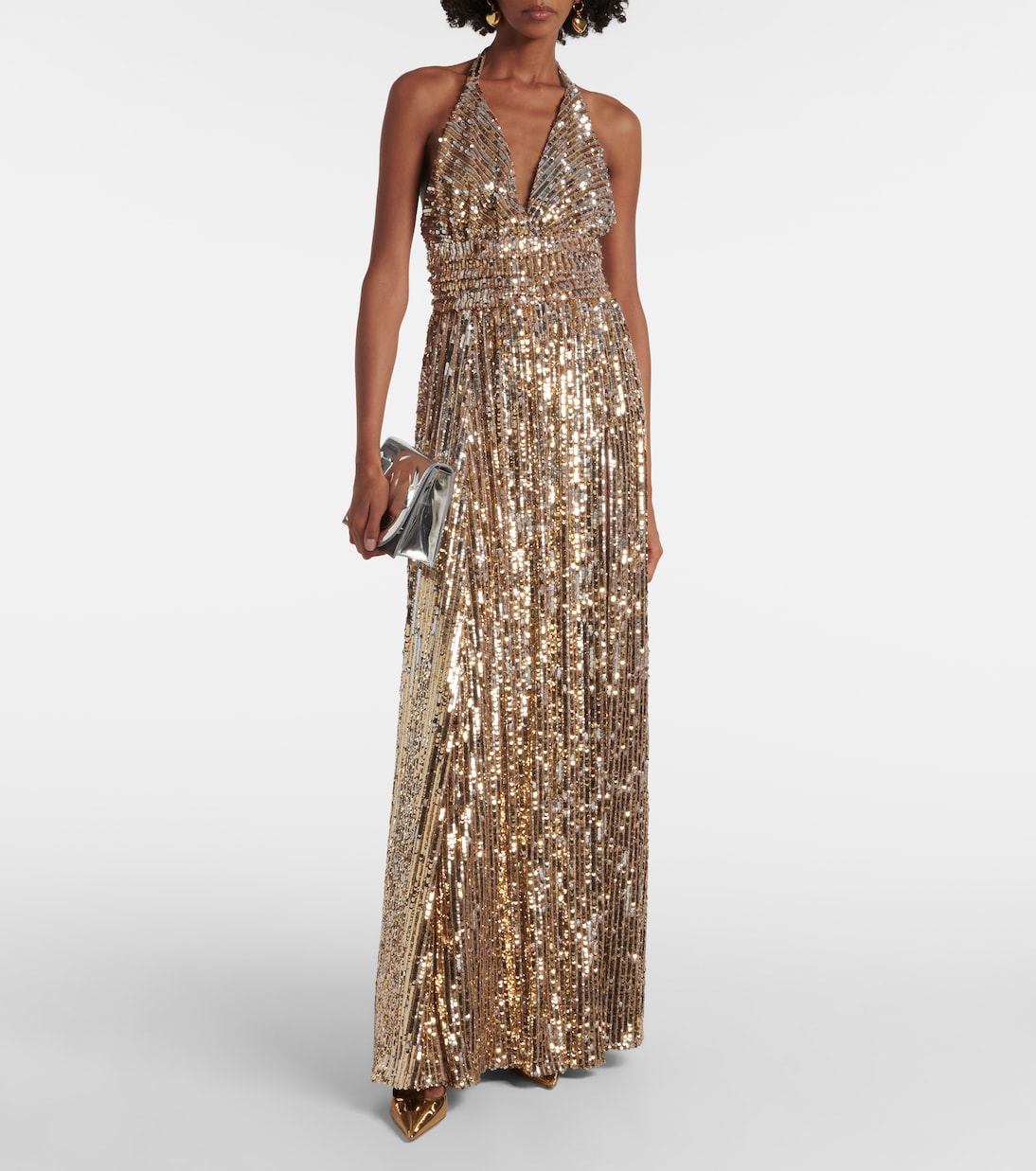 Abito lungo con paillettes | Dolce&Gabbana