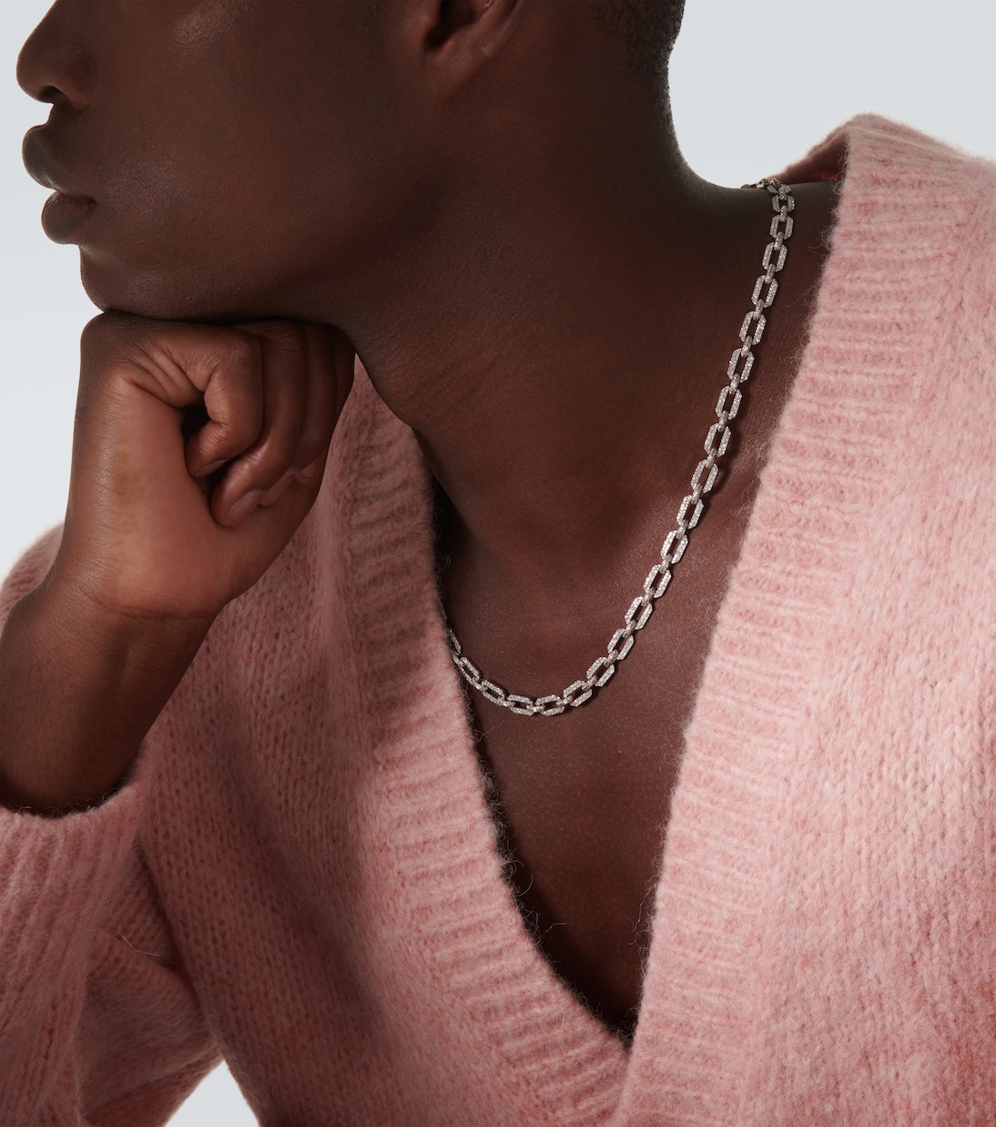 Collier en or blanc 18 ct et diamants | Shay Jewelry