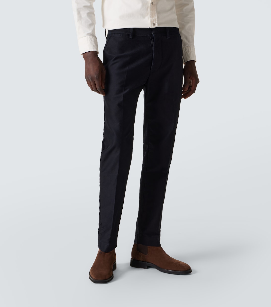 Pantalon chino en satin de coton | Tom Ford