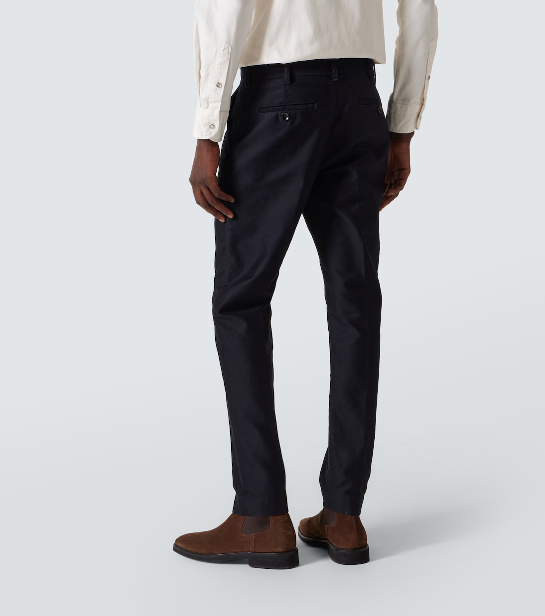 Pantalon chino en satin de coton | Tom Ford