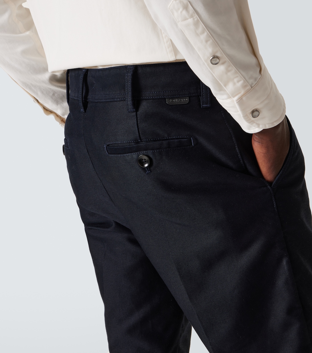 Pantalon chino en satin de coton | Tom Ford