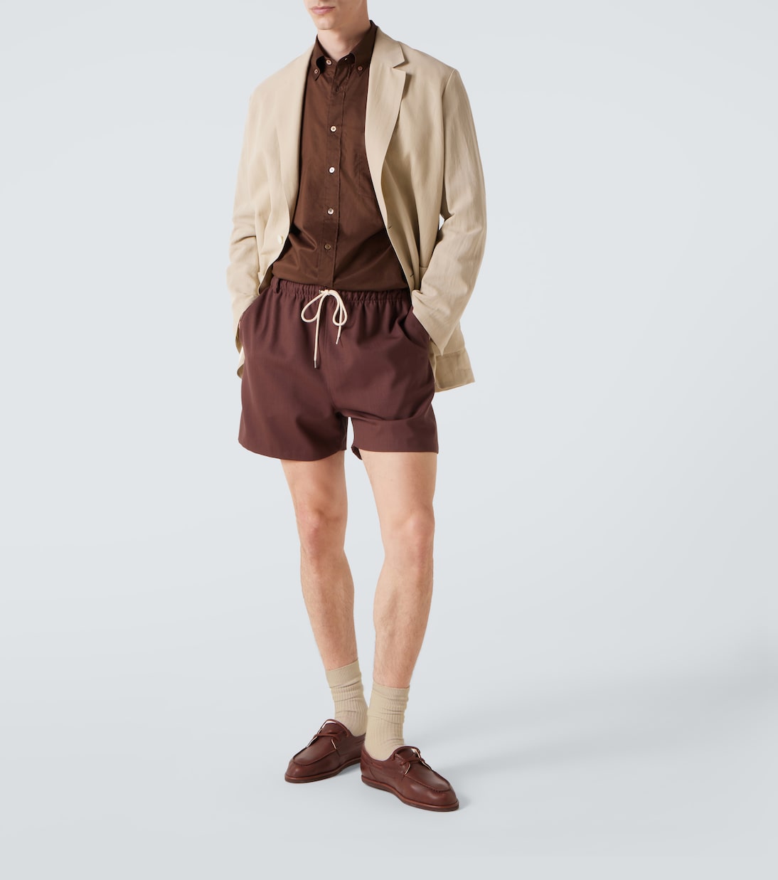 Cotton and wool gabardine blazer | Auralee