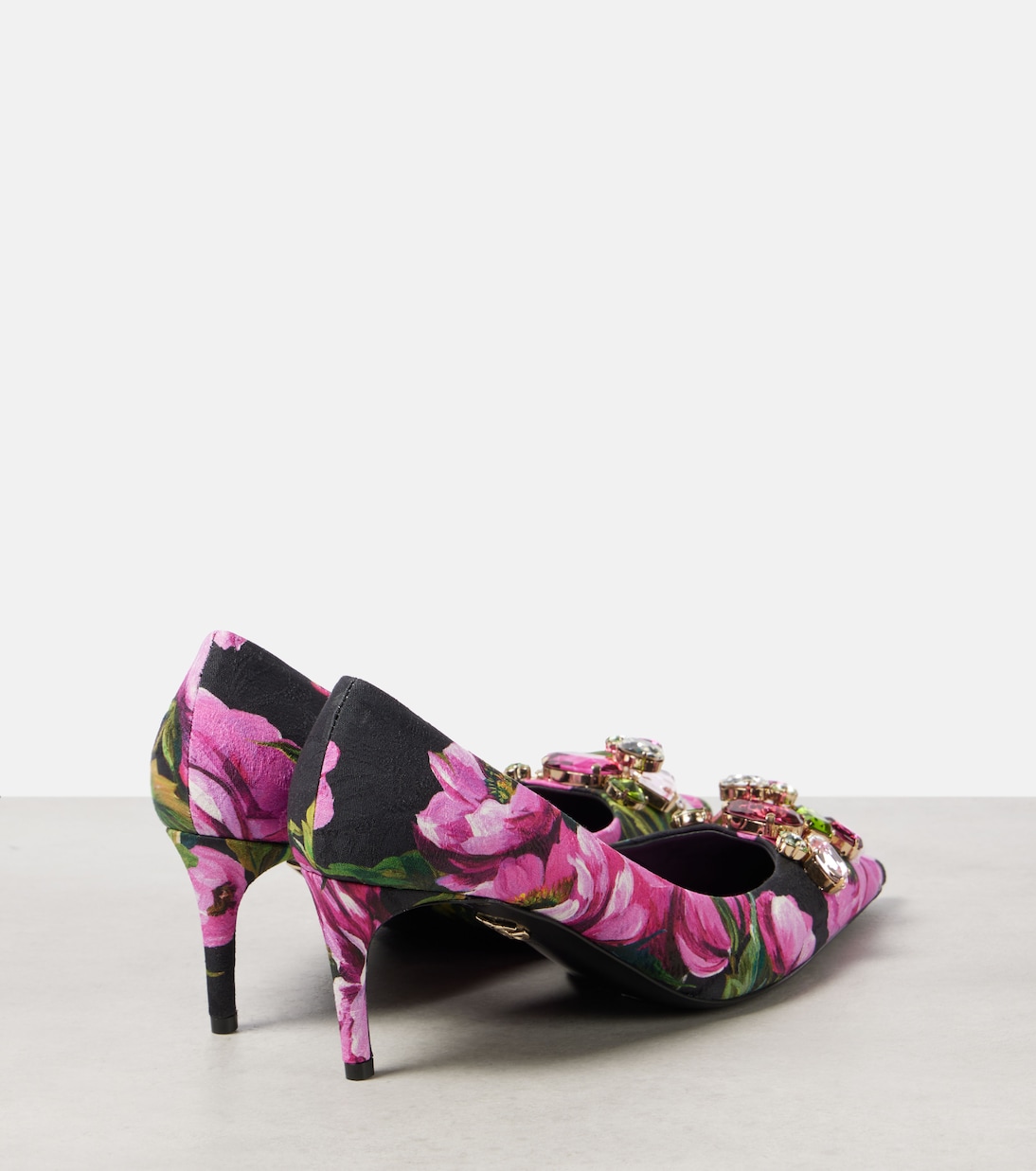Escarpins Lollo à fleurs et ornements | Dolce&Gabbana