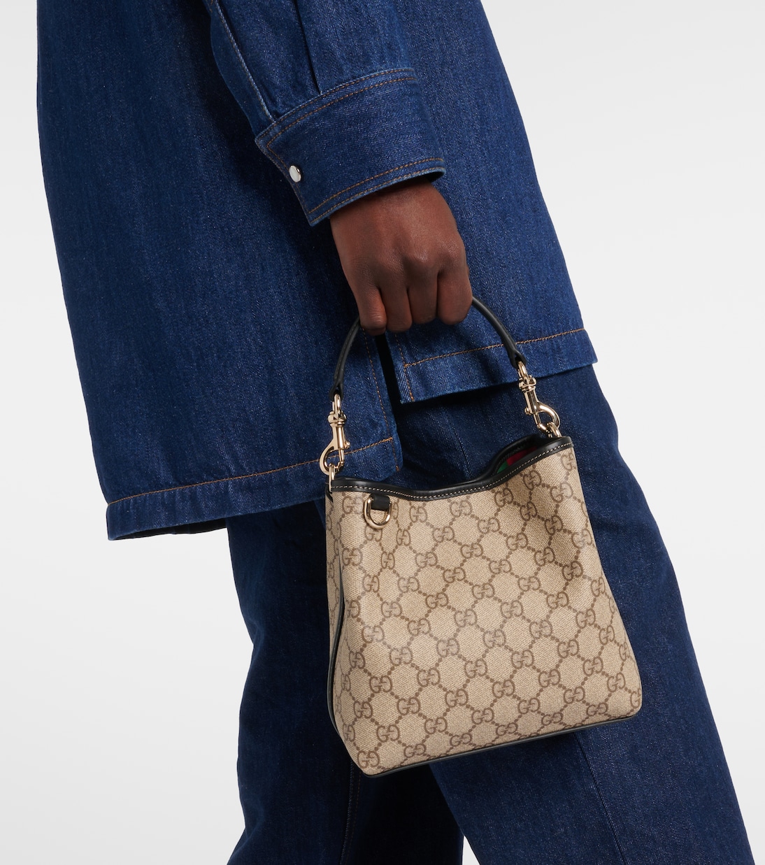 Sac GG Emblem Mini en toile  | Gucci