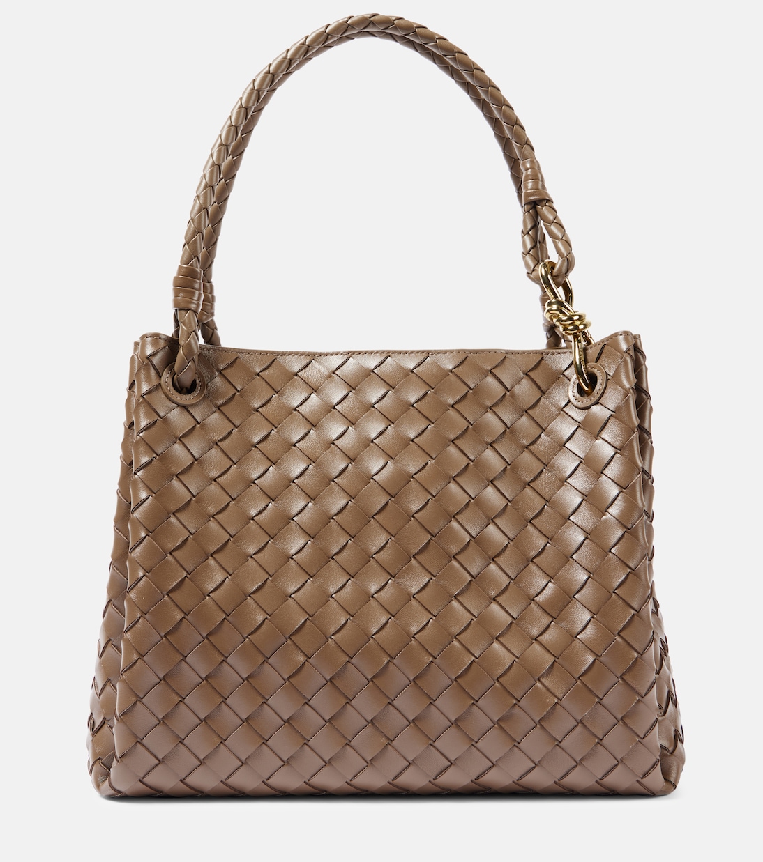 ショルダーバッグ Bottega Veneta LARGE PARACHUTE Parachute Large leather shoulder bag in brown - Bottega