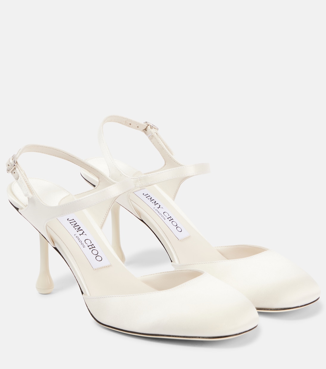 Scarpe con tacco JIMMY CHOO Pixie 80 in raso, stile giovane e moderno