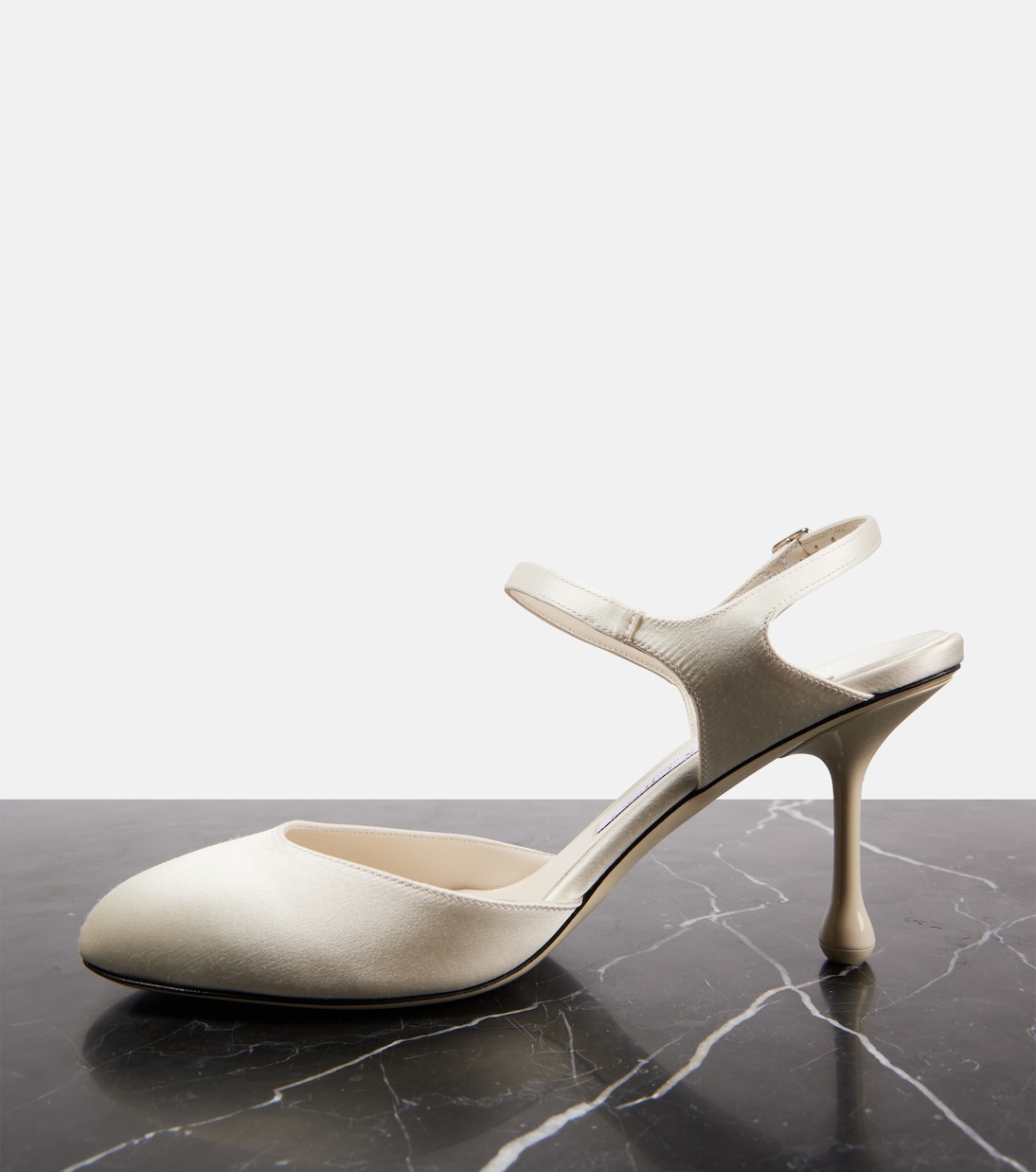 Scarpe con tacco JIMMY CHOO Pixie 80 in raso, stile giovane e moderno