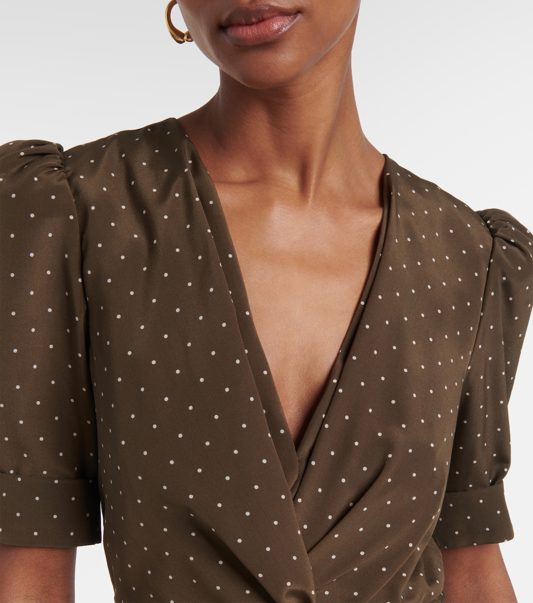 Abito in seta a pois | Alessandra Rich