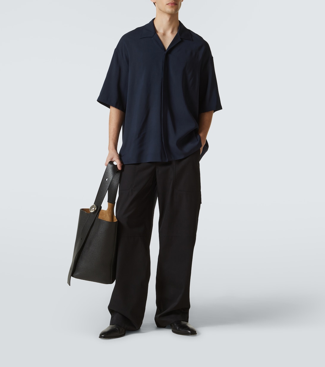 Pantaloni cargo in cotone e seta | Loewe