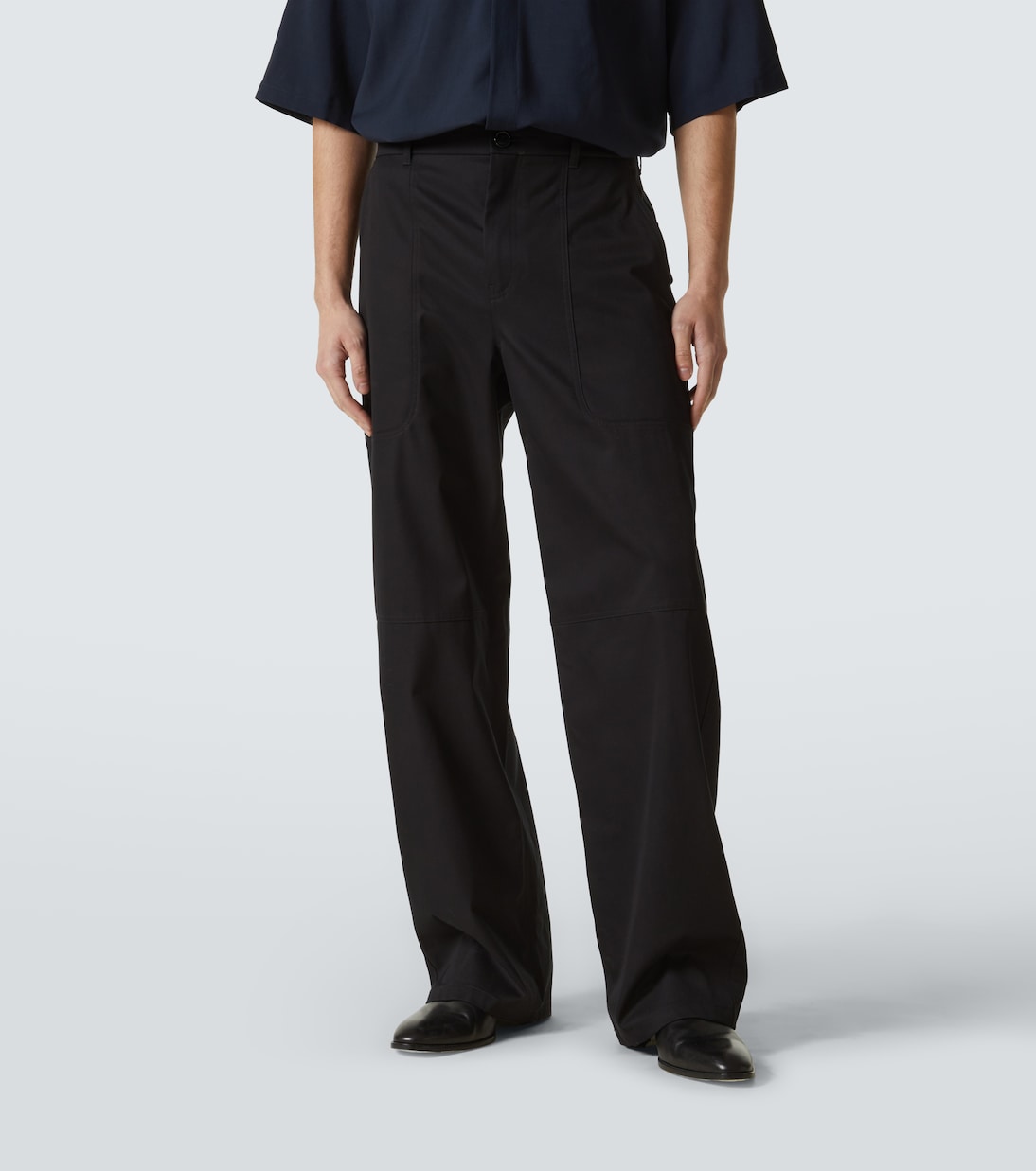 Pantaloni cargo in cotone e seta | Loewe