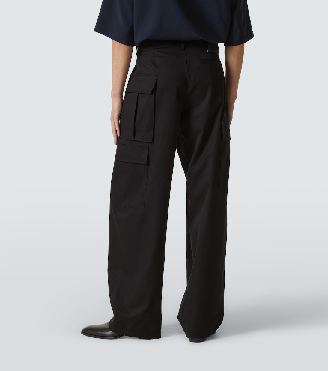 Pantaloni cargo in cotone e seta | Loewe