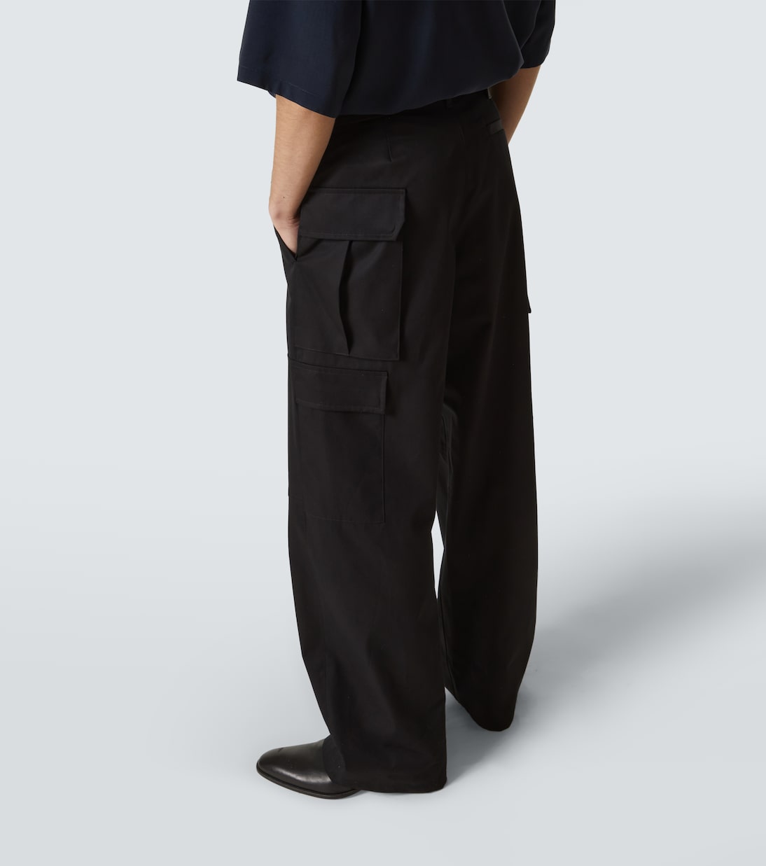 Pantaloni cargo in cotone e seta | Loewe