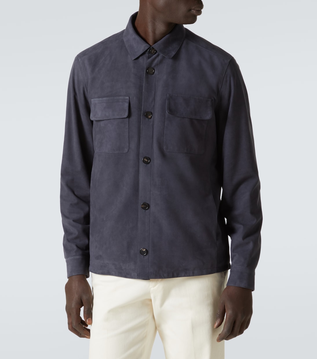 Hemdjacke Lowe aus Veloursleder | Loro Piana