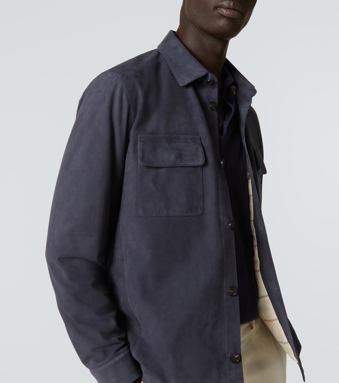 Hemdjacke Lowe aus Veloursleder | Loro Piana