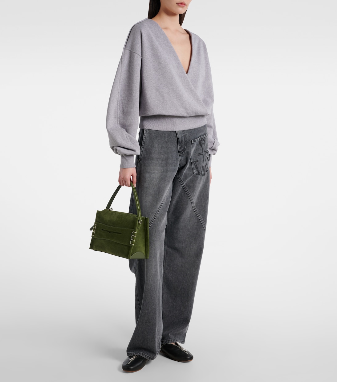 Sac Loafer Small en daim | JW Anderson