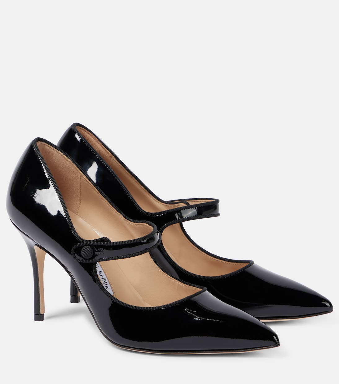 Escarpins Campari 90 en cuir verni | Manolo Blahnik