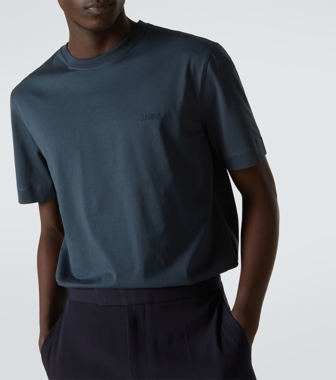 Camiseta de algodón con logo | Zegna