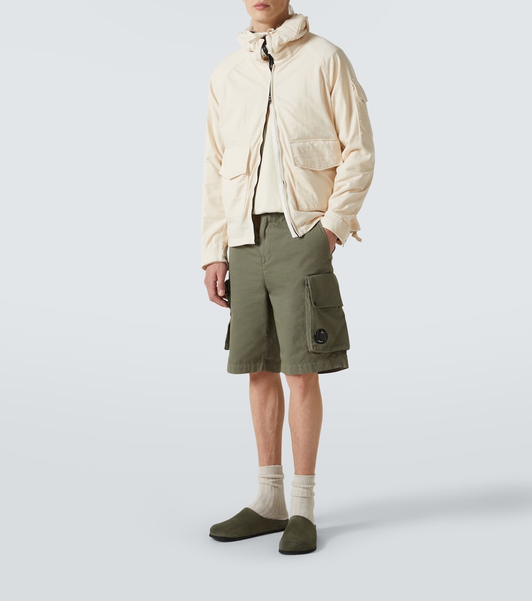 Cargo-Shorts aus Baumwoll-Gabardine | C.P. Company