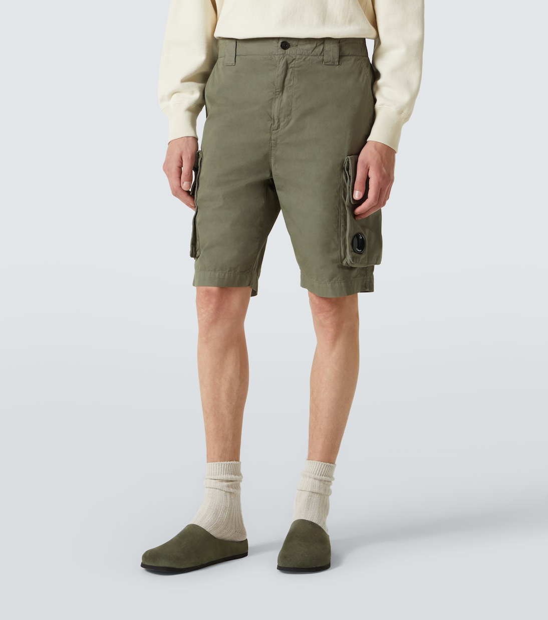 Cargo-Shorts aus Baumwoll-Gabardine | C.P. Company