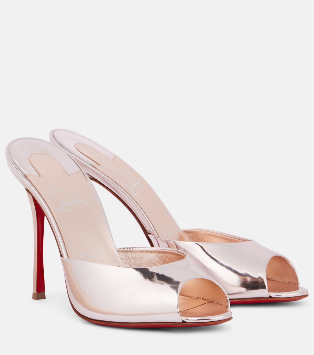 Me Dolly 100 mirrored leather mules | Christian Louboutin