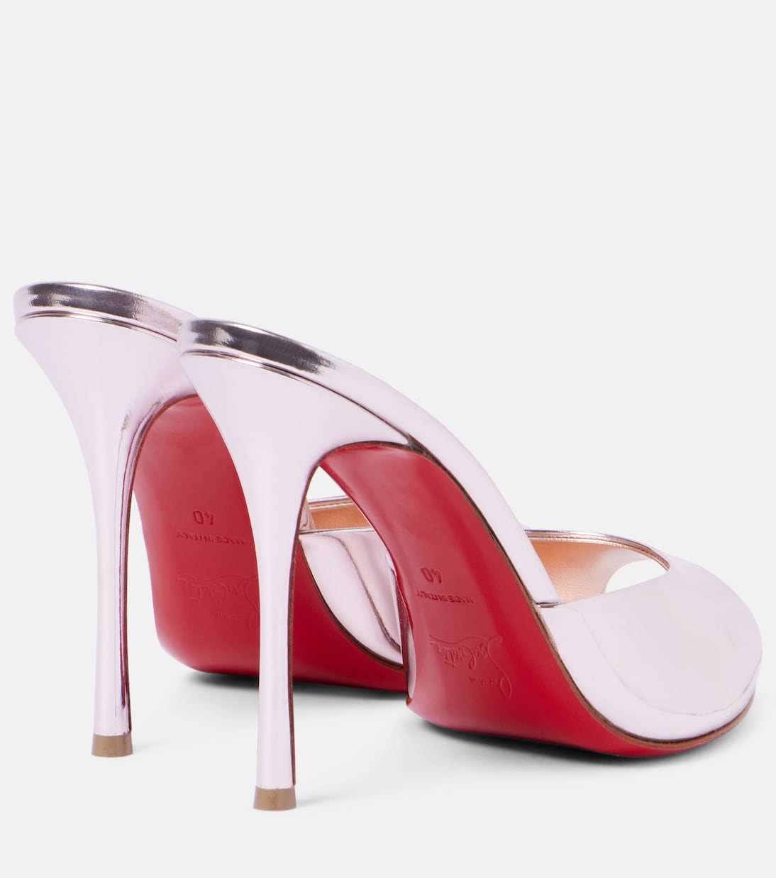Me Dolly 100 mirrored leather mules | Christian Louboutin
