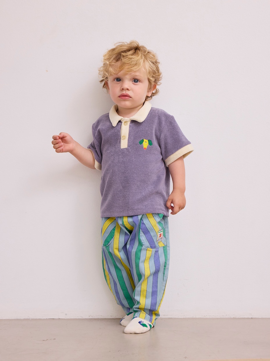 Bebé - polo Happy Dog en mezcla de algodón | Bobo Choses