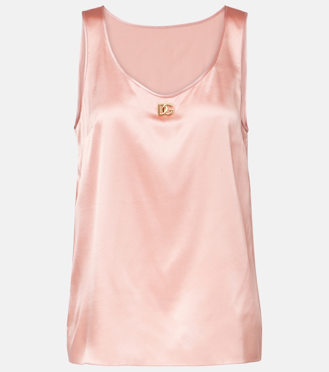 Top DG en satin de soie mélangée | Dolce&Gabbana