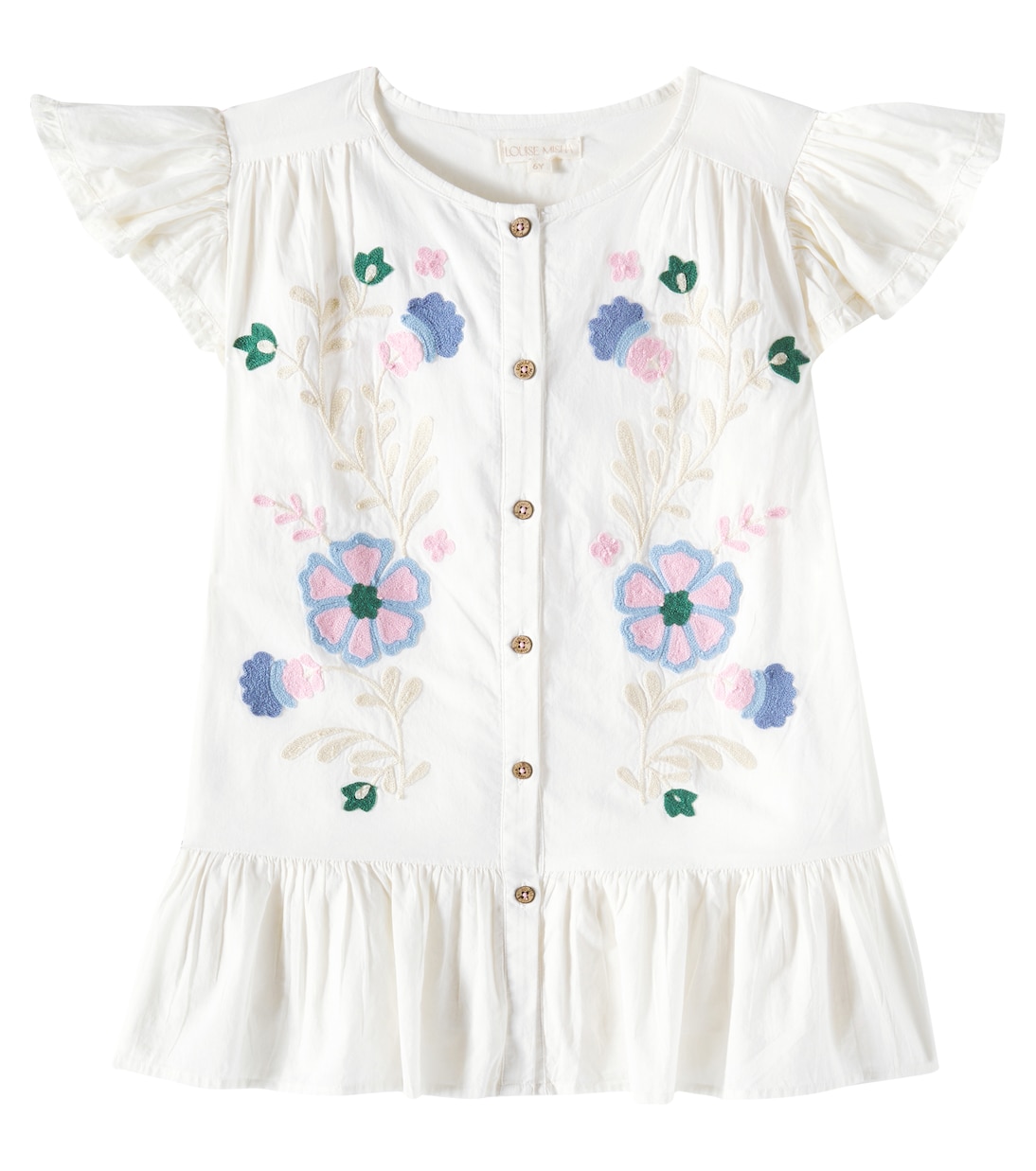 Besticktes Kleid Vania aus Baumwoll-Voile | Louise Misha