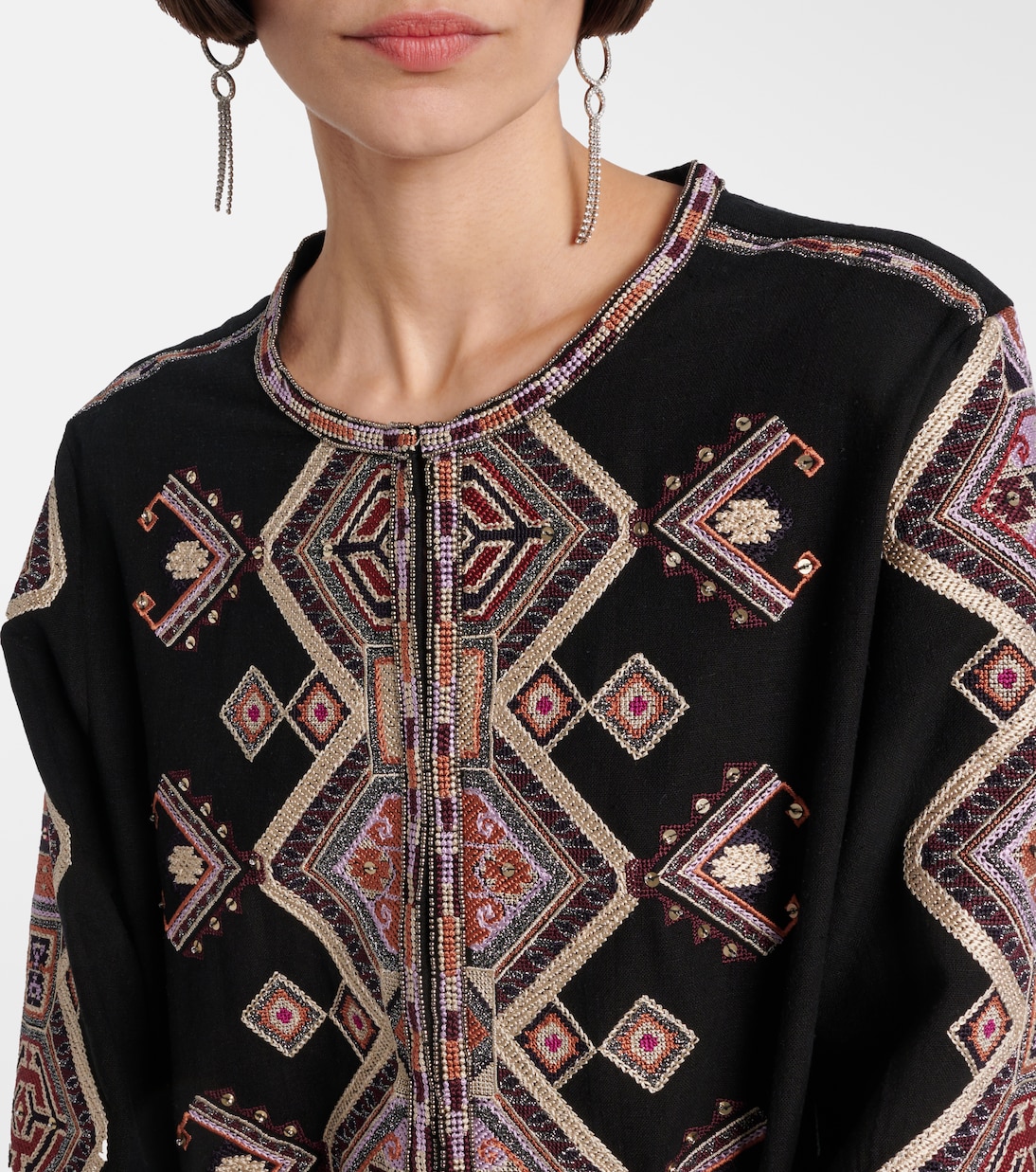 Blouse Zelda brodée en soie | Isabel Marant