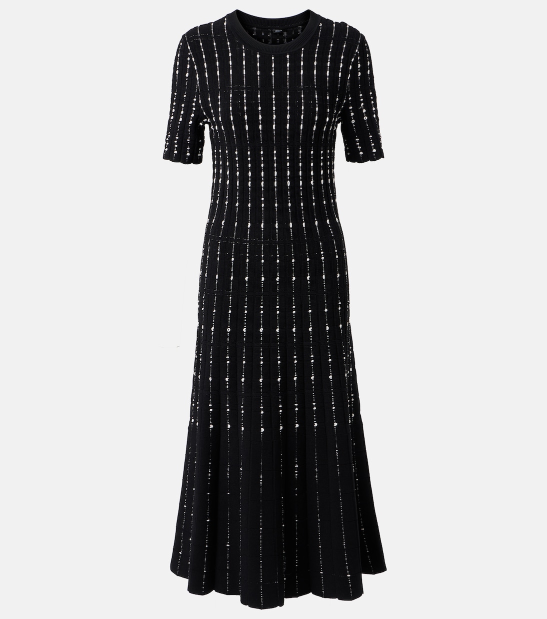 Ribbed-knit cotton-blend midi dress | Joseph