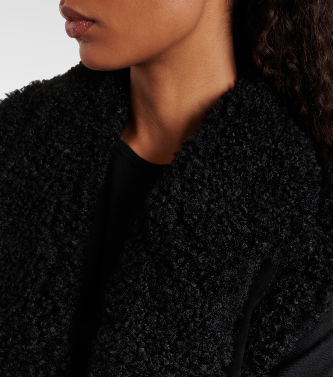 Gilet en daim et shearling | Johanna Ortiz