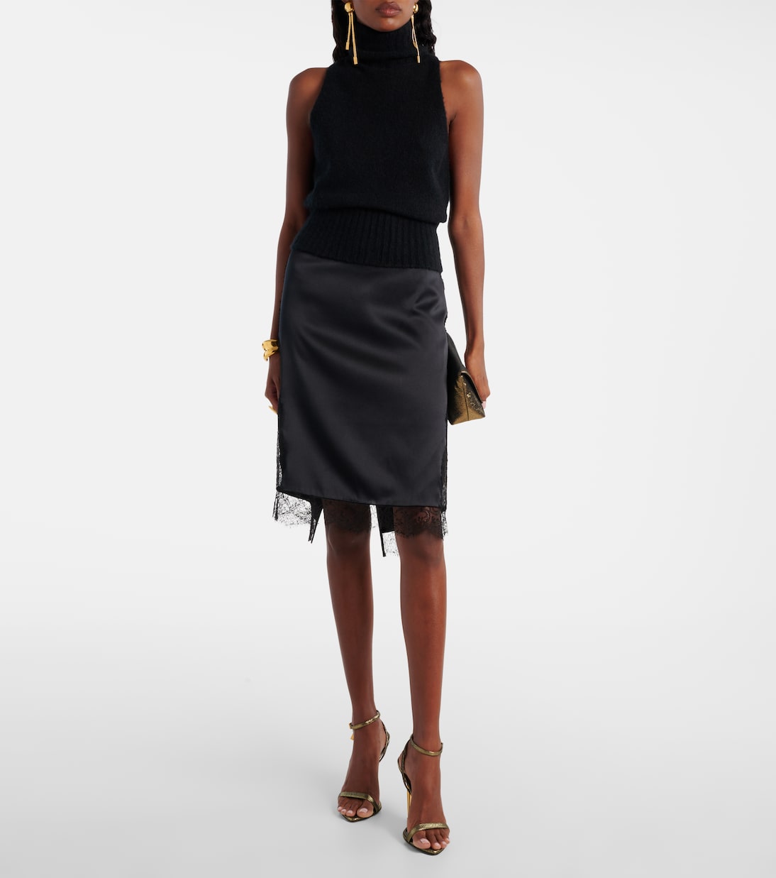 Cashmere and silk turtleneck top | Tom Ford