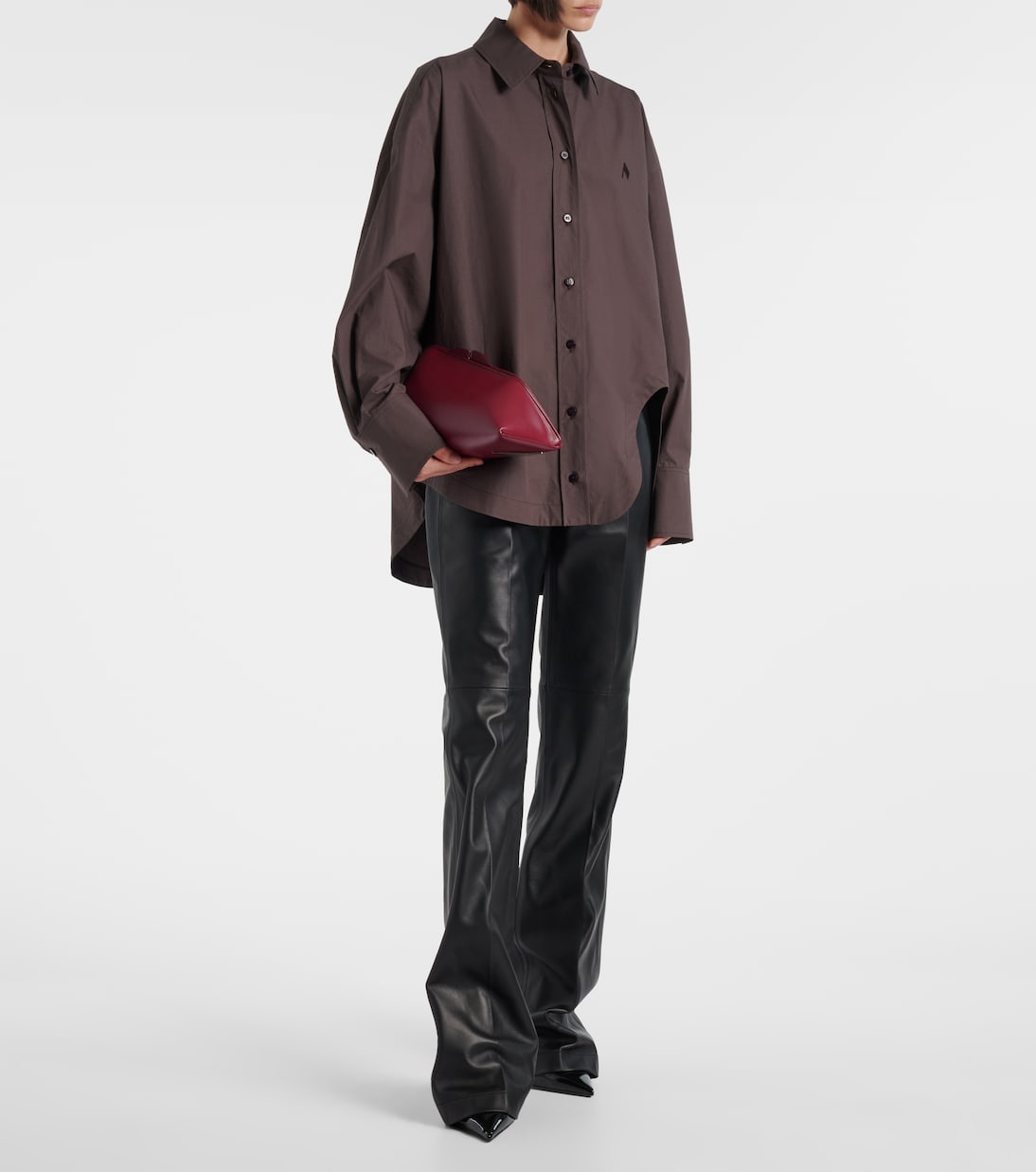 Pochette 8.30 PM oversize en cuir | The Attico