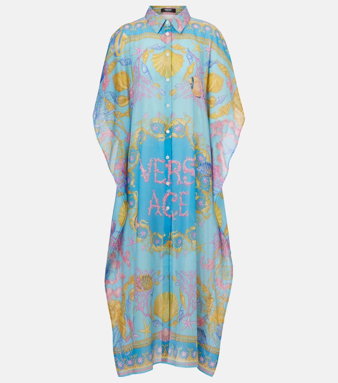 Copricostume in cotone e seta | Versace