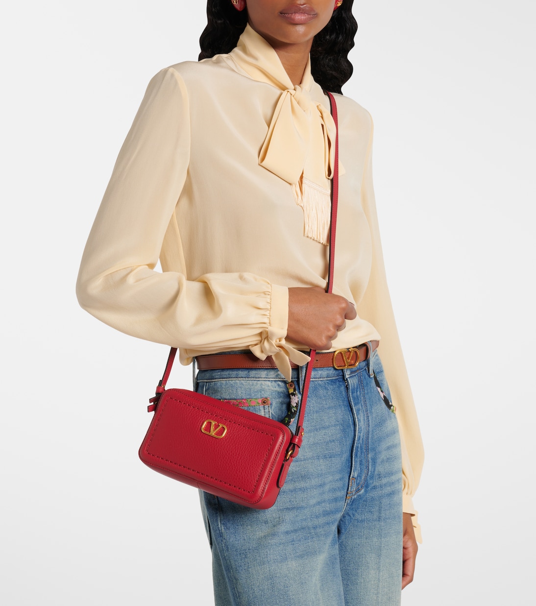 Schultertasche Alltime Small aus Leder | Valentino Garavani