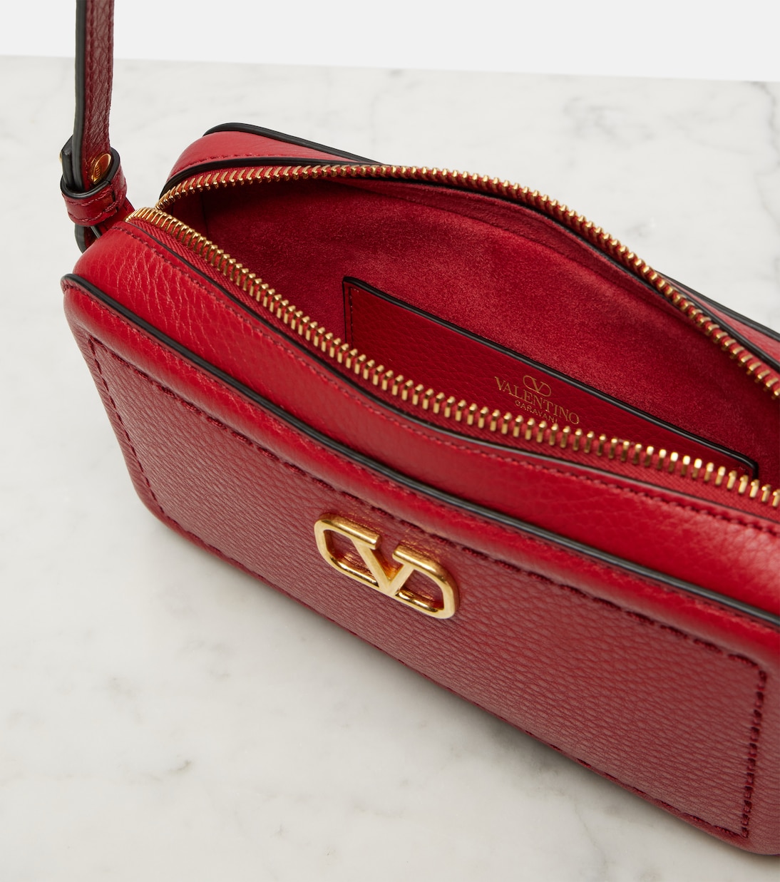 Schultertasche Alltime Small aus Leder | Valentino Garavani