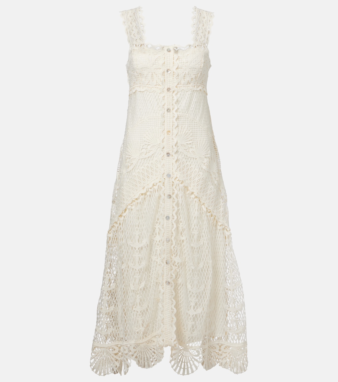Maxikleid aus Guipure-Spitze | Farm Rio