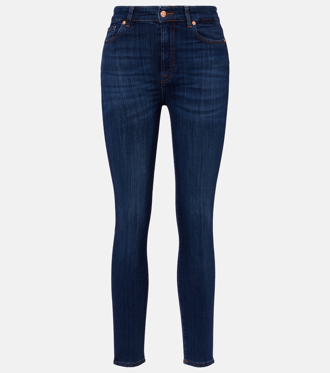Jeans skinny Aubrey de tiro alto cropped | 7 For All Mankind