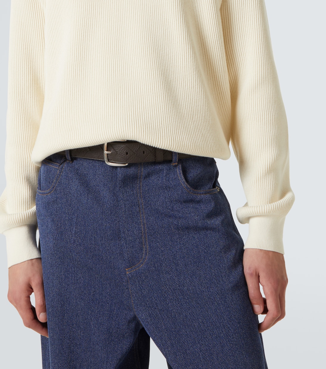 Ceinture en cuir Intrecciato | Bottega Veneta
