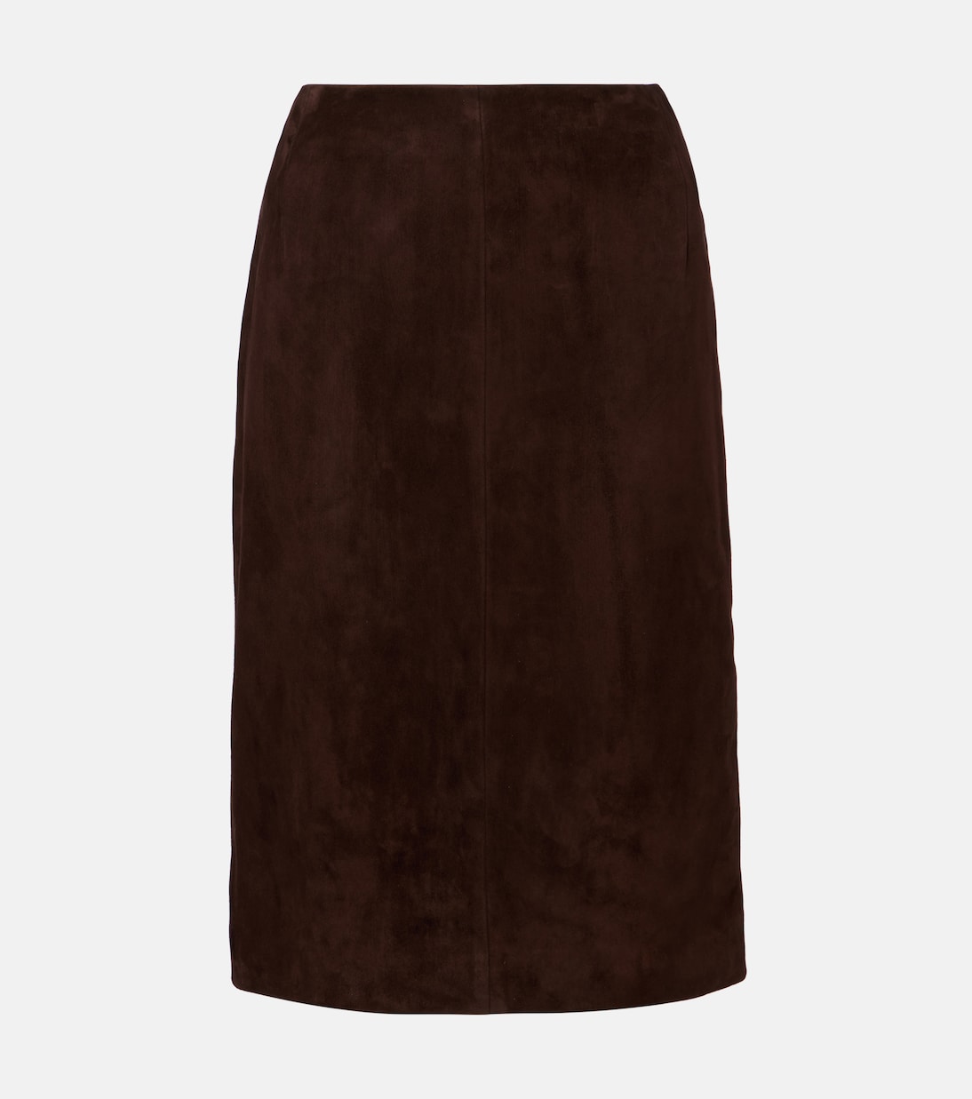Jupe midi Lady Skirt en daim | Nour Hammour