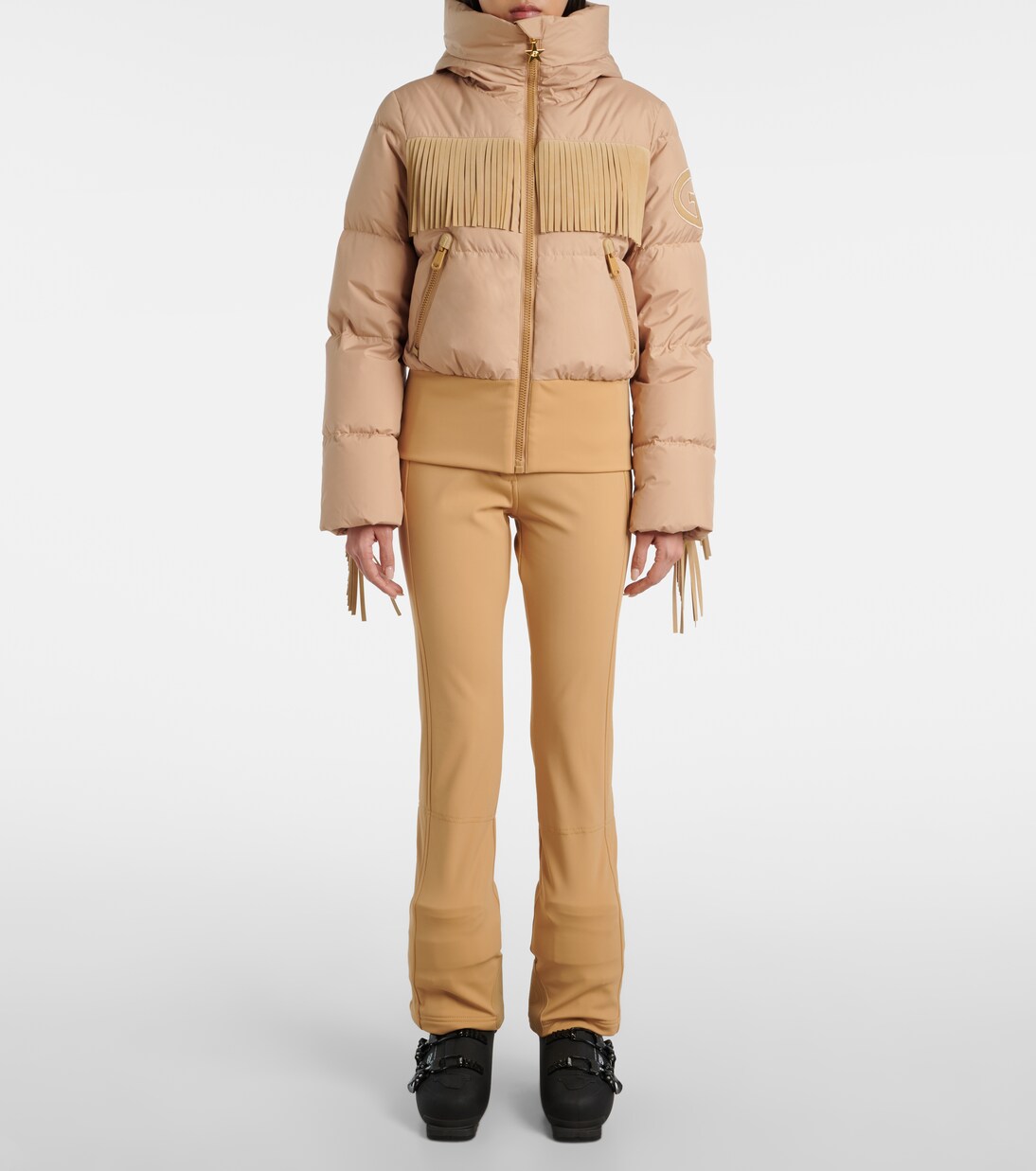 Marna fringed down ski jacket  | Goldbergh