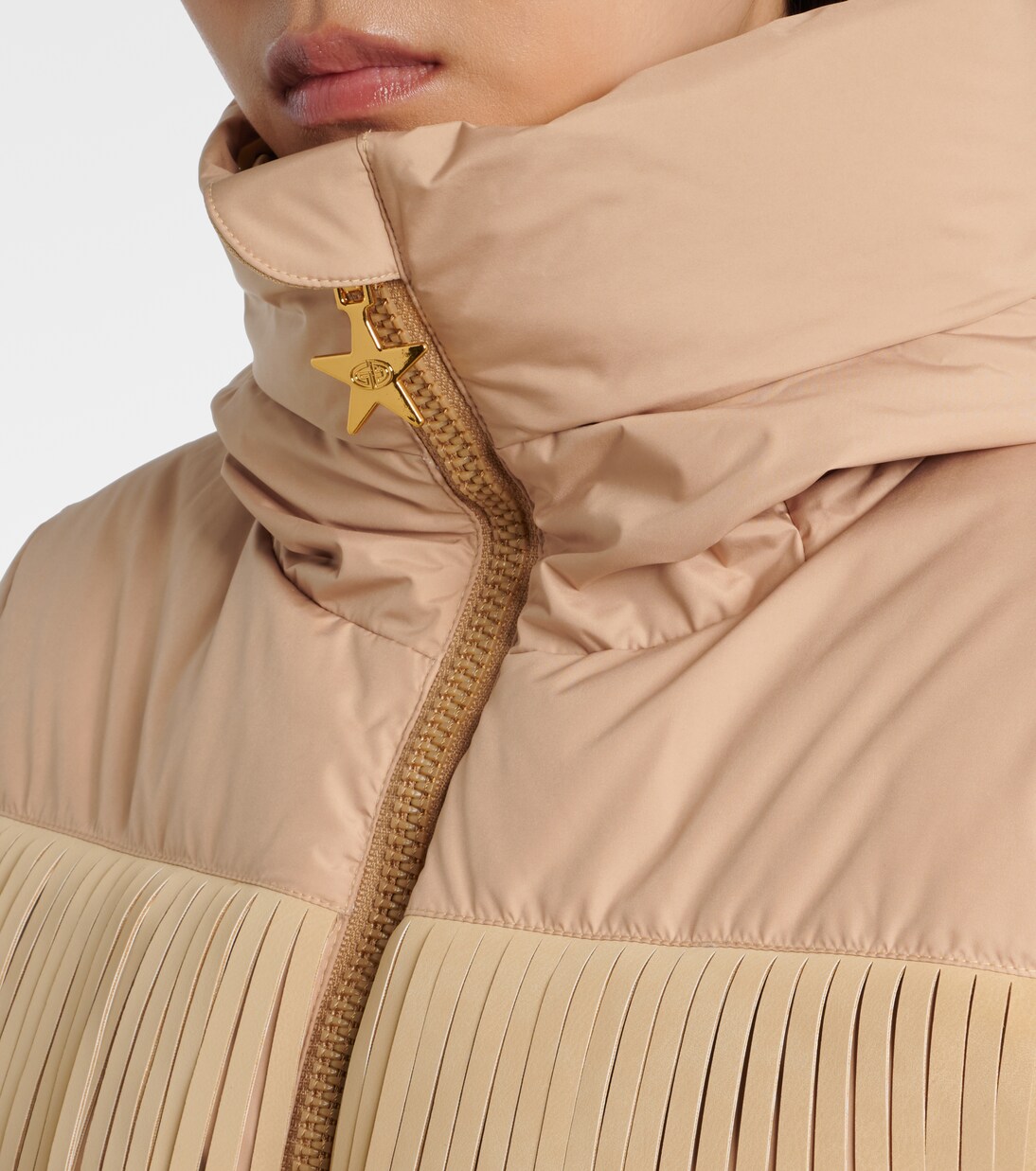 Marna fringed down ski jacket  | Goldbergh