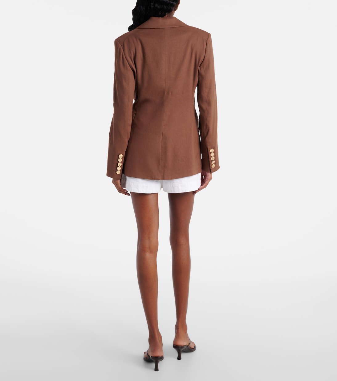 Elle Dickey linen-blend blazer | Veronica Beard
