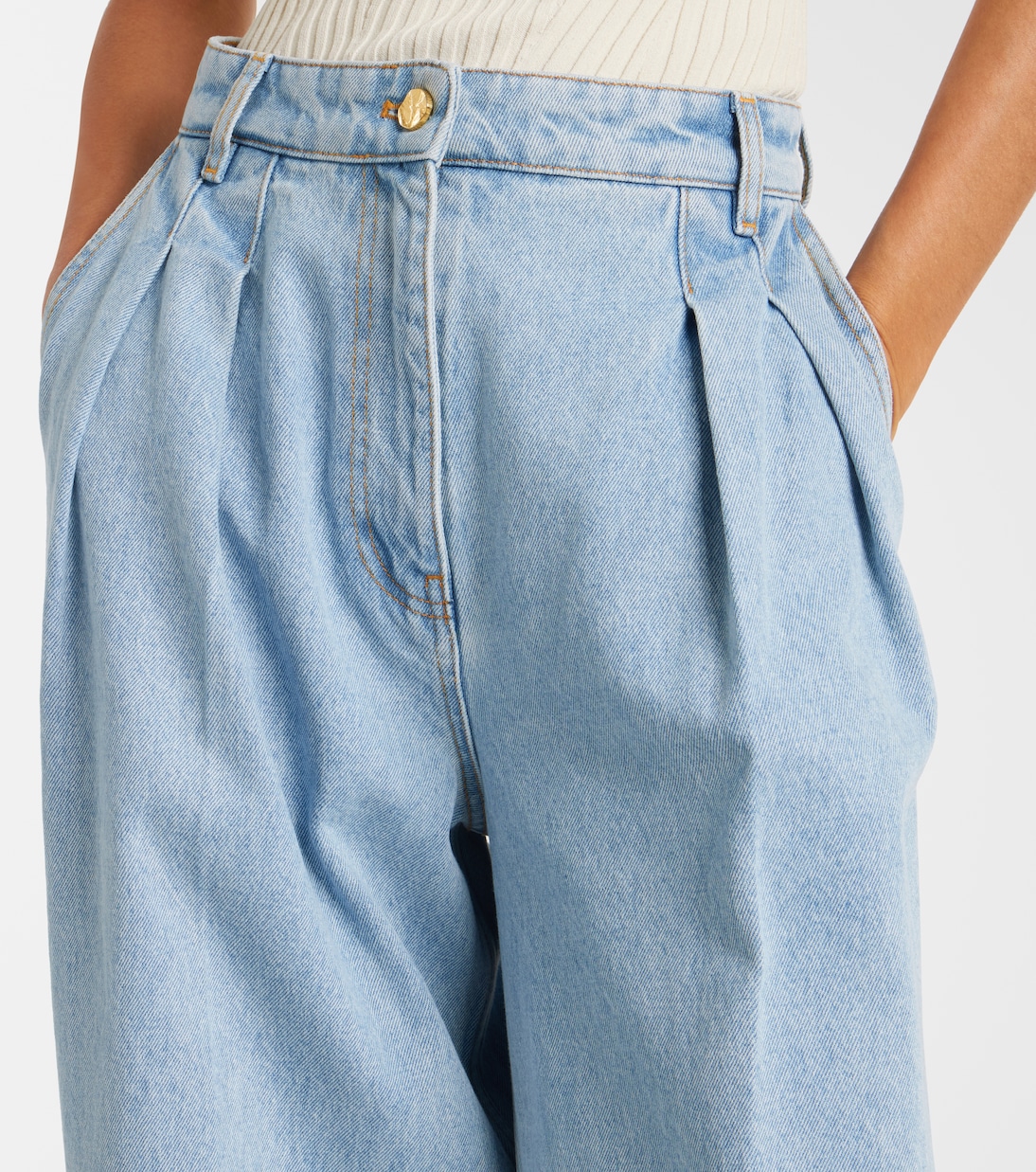 High-rise wide-leg jeans | Nina Ricci