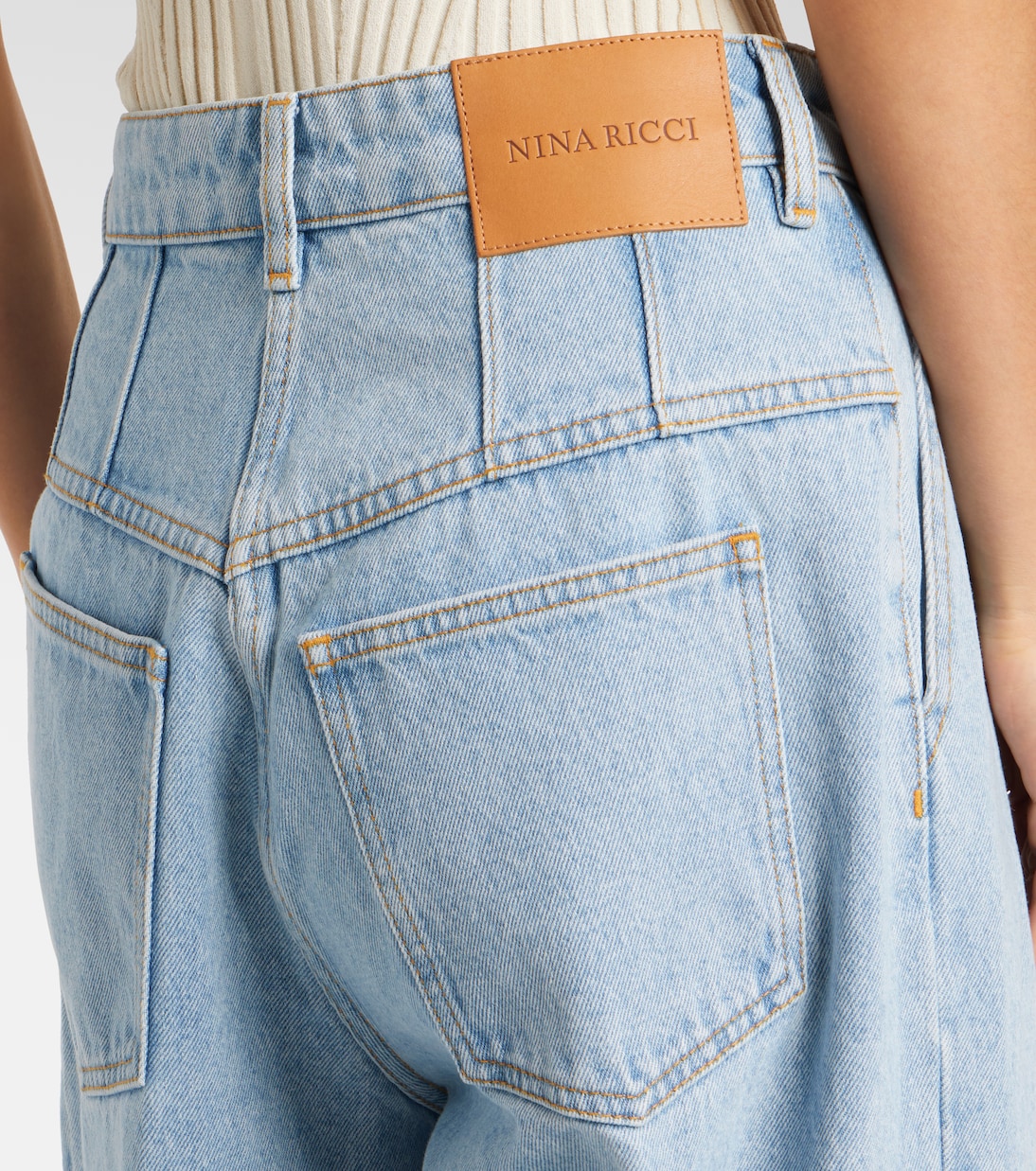 High-rise wide-leg jeans | Nina Ricci