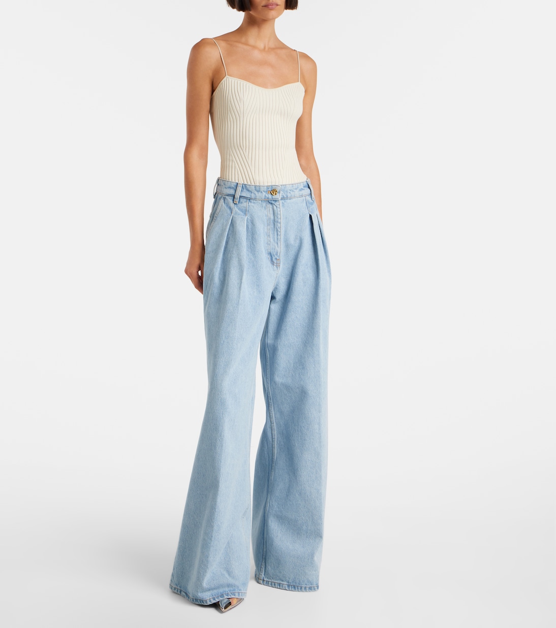 High-rise wide-leg jeans | Nina Ricci